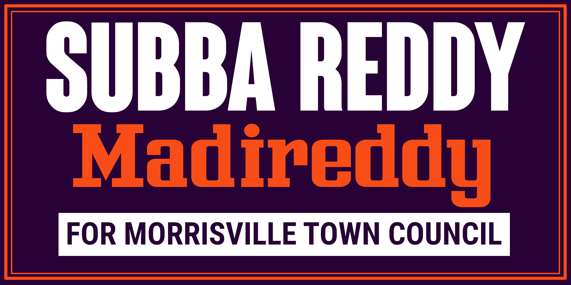 Subba Reddy for Morrisville